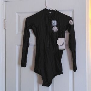 Rip curl long sleeve swimsuit black size 10